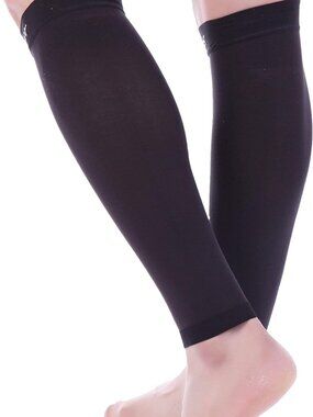 Doc Miller Compression Calf Compression Sleeve, 1 Pair, Black